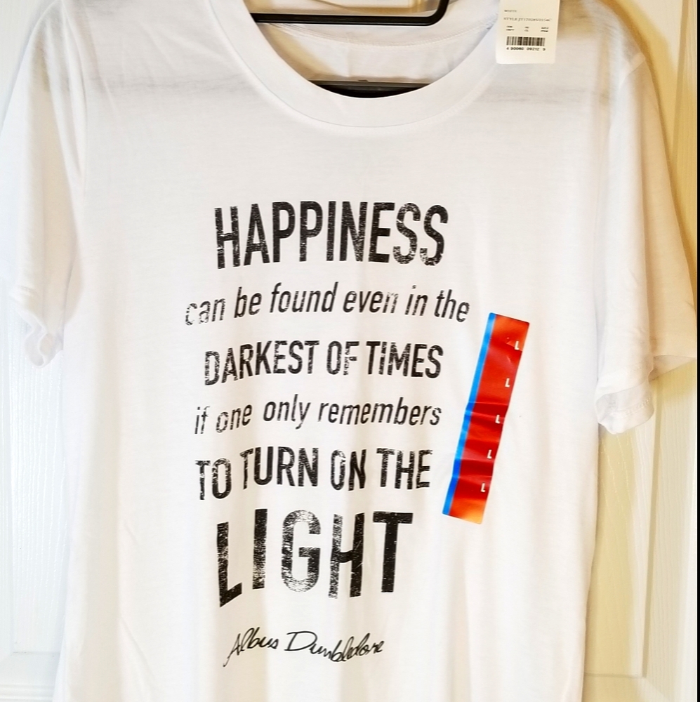 NWT Harry Potter Dumbledore Happiness Shirt L